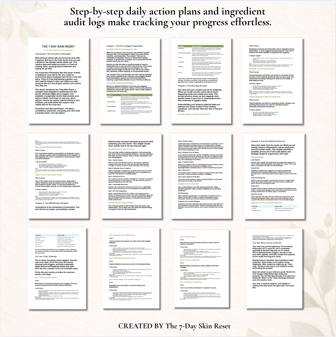 The 7-Day Skin Reset Ebook – Complete Prevention Blueprint for Clear, Radiant Skin (Instant PDF)