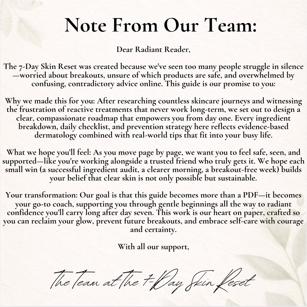 The 7-Day Skin Reset Ebook – Complete Prevention Blueprint for Clear, Radiant Skin (Instant PDF)